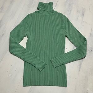 Gap Vintage Y2K Gap Stretch Chunky Ribbed Turtleneck Top Sz S